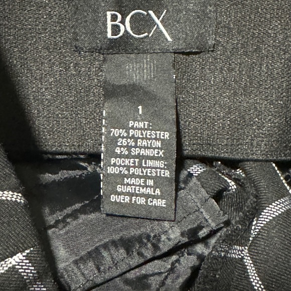 BCX skinny stretch checkered pants - Picture 2 of 5